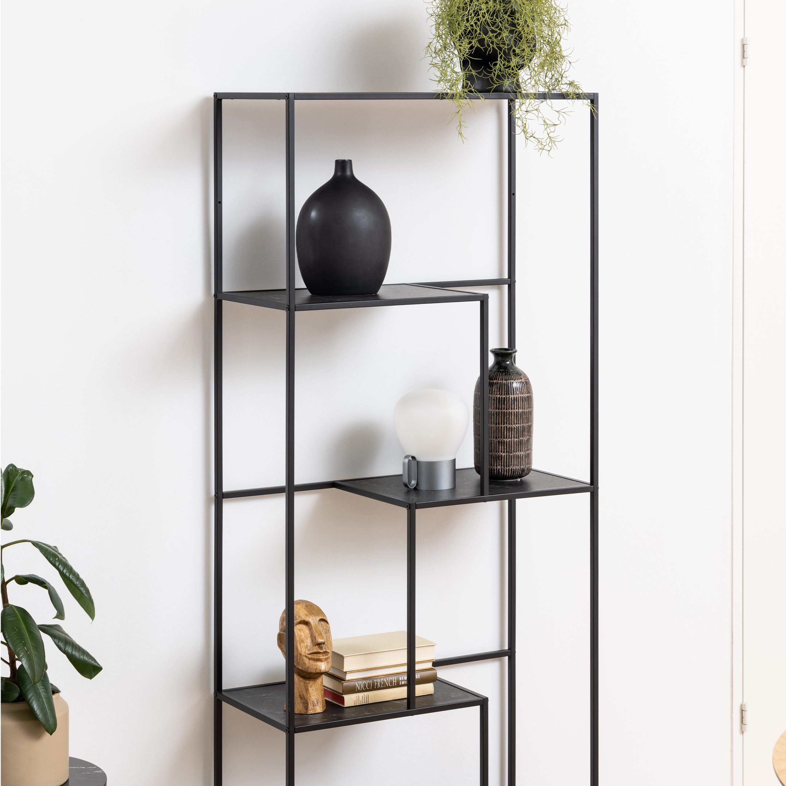 Infinity Bookcase with 4 shelves in Black - Image 3