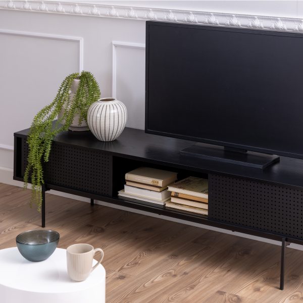 Angus TV Unit in Black - Image 4