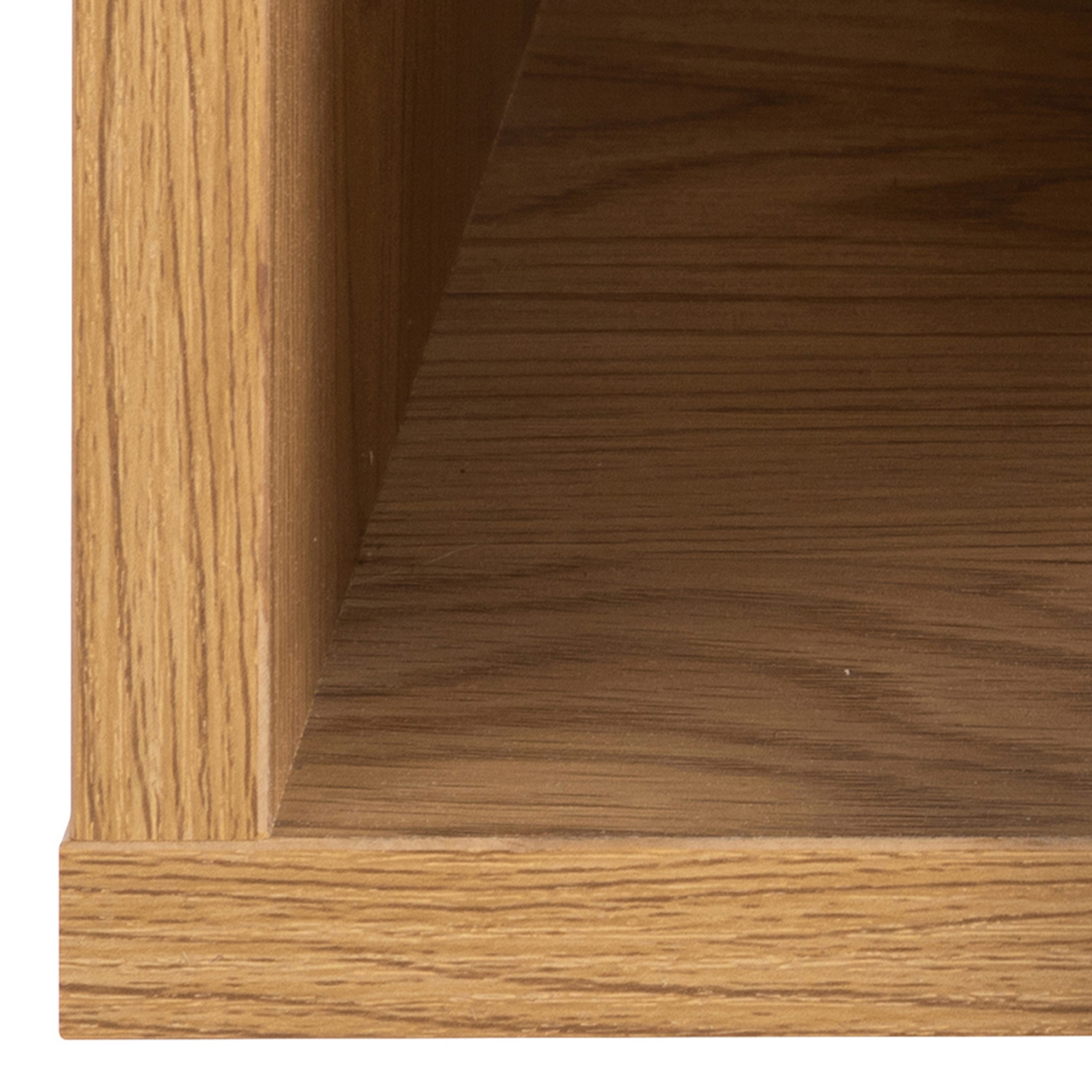 Ashlan Square Bedside Table with 1 Drawers in Oak - Image 8