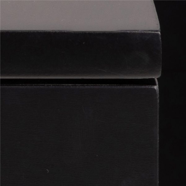 Ashlan Bedside Table in Black - Image 9