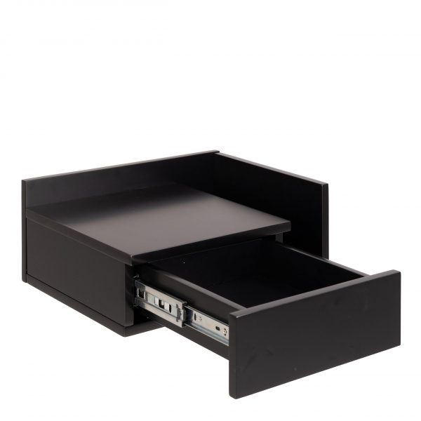 Ashlan Bedside Table in Black - Image 2
