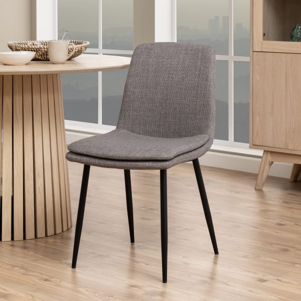 Becca Dining Chair in Light Brown Set of 4 - Image 3