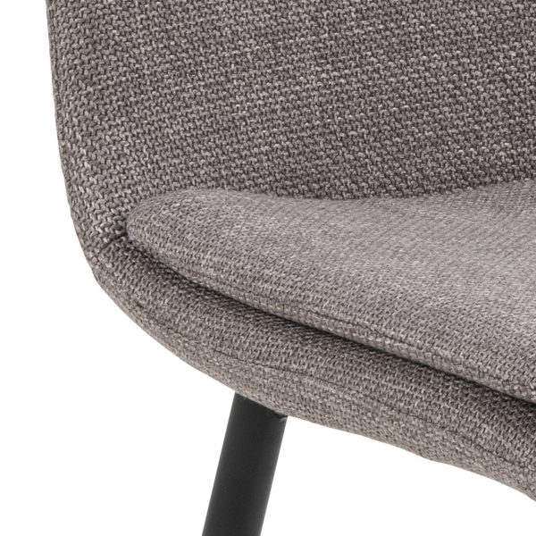 Becca Dining Chair in Light Brown Set of 4 - Image 4