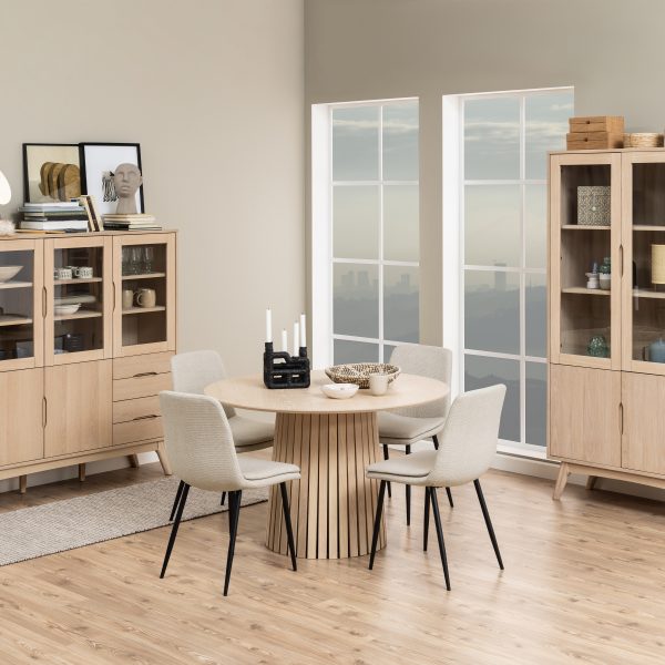Becca Dining Chair in Beige Set of 4 - Image 2