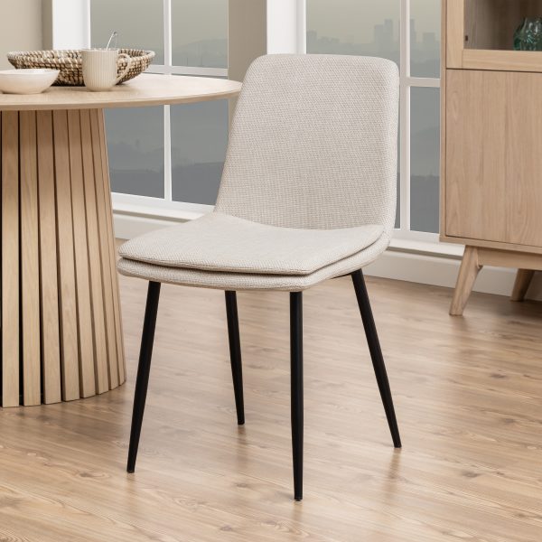 Becca Dining Chair in Beige Set of 4 - Image 3