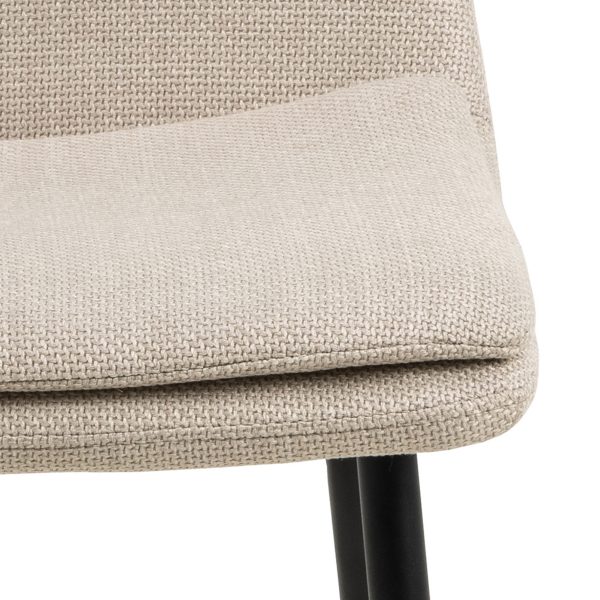 Becca Dining Chair in Beige Set of 4 - Image 5