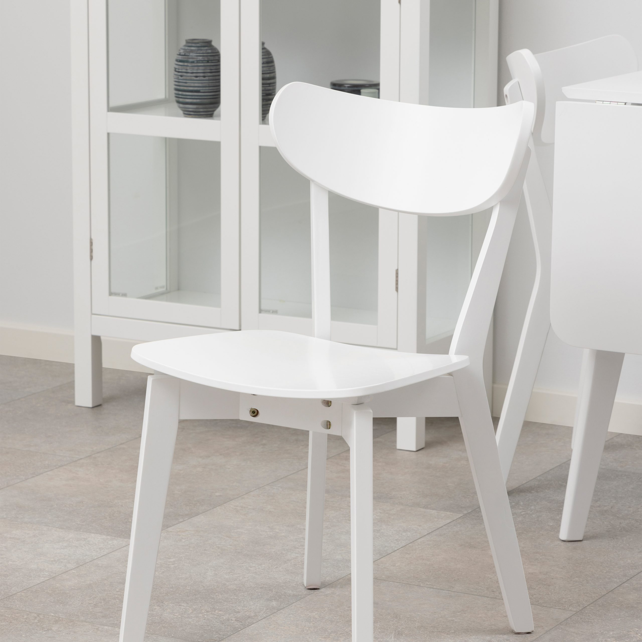 Roxby Dining Chair in White Set of 2 - Image 3
