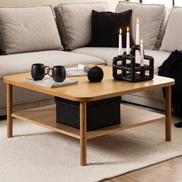 Banbury Square Coffee Table in Oak - Image 2