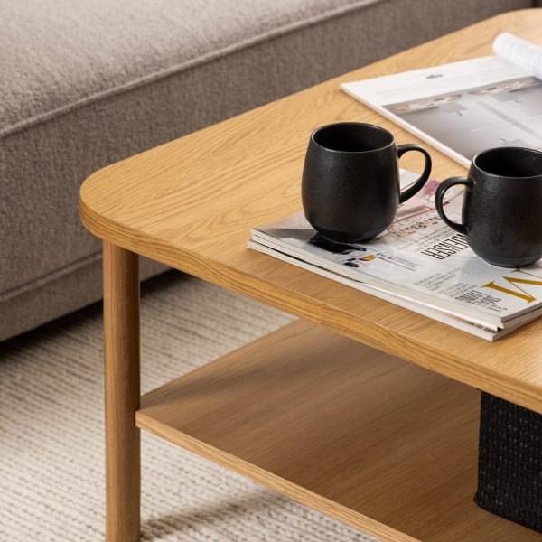 Banbury Square Coffee Table in Oak - Image 3