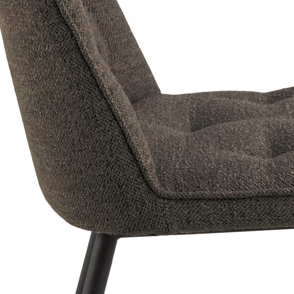 Brooke Dining Chair in Taupe Set of 2 - Image 3