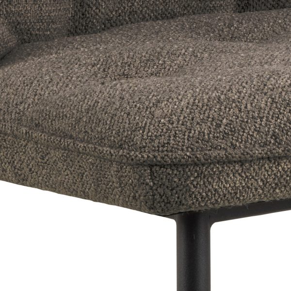 Brooke Dining Chair in Taupe Set of 2 - Image 4