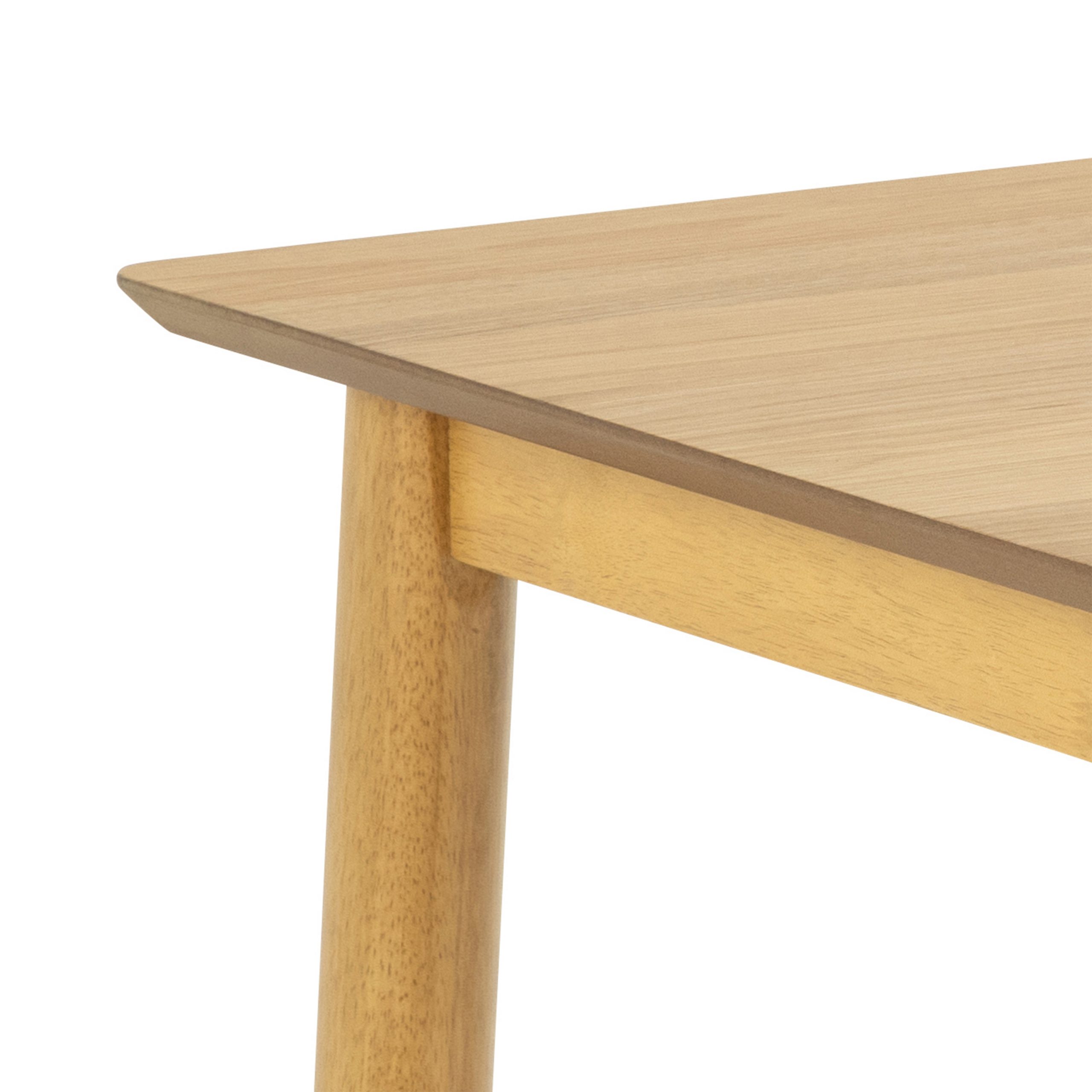 Barlow Rectangular Dining Table in Matt Oak - Image 3