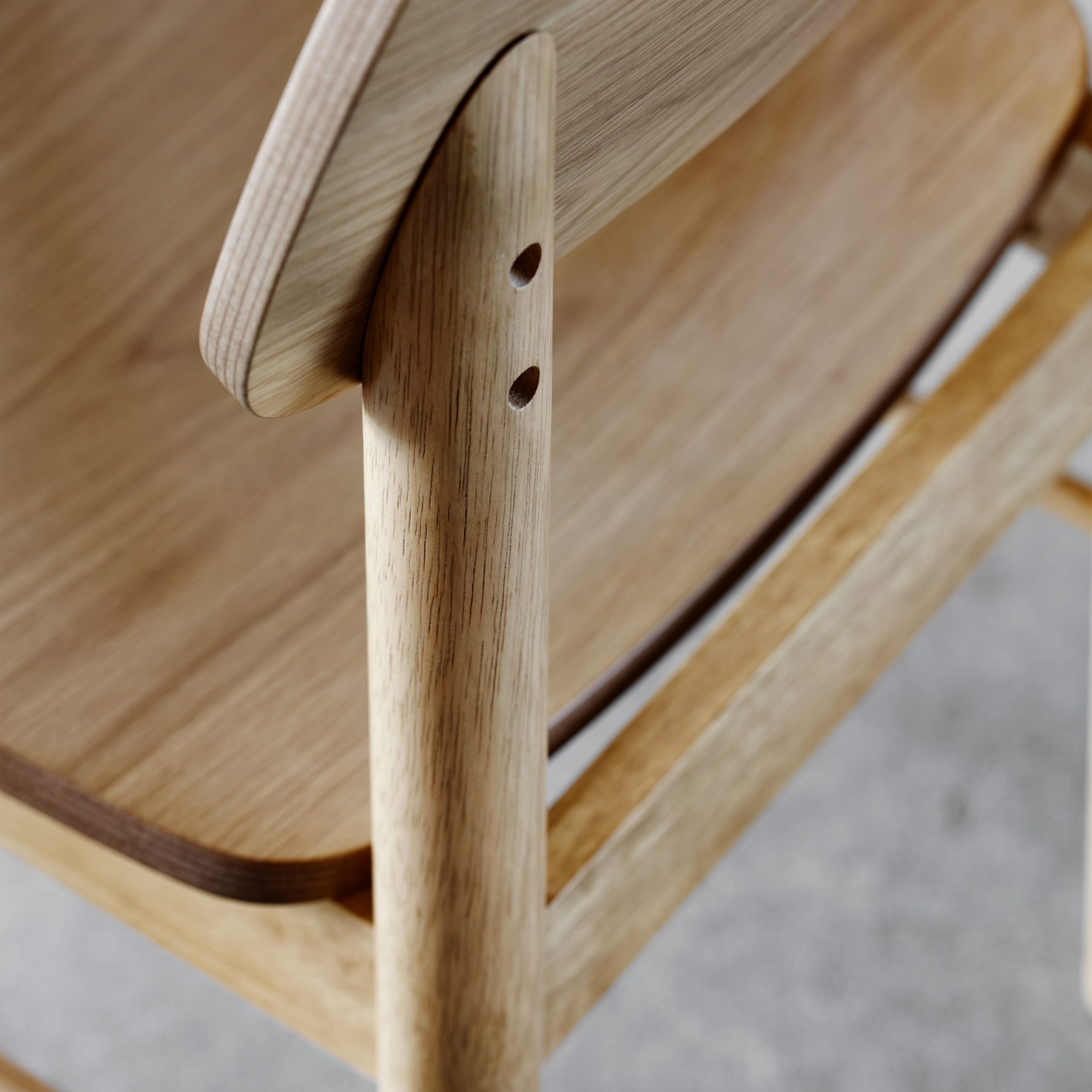 Barlow Bar Stool in Matt Oak Set of 2 - Image 4