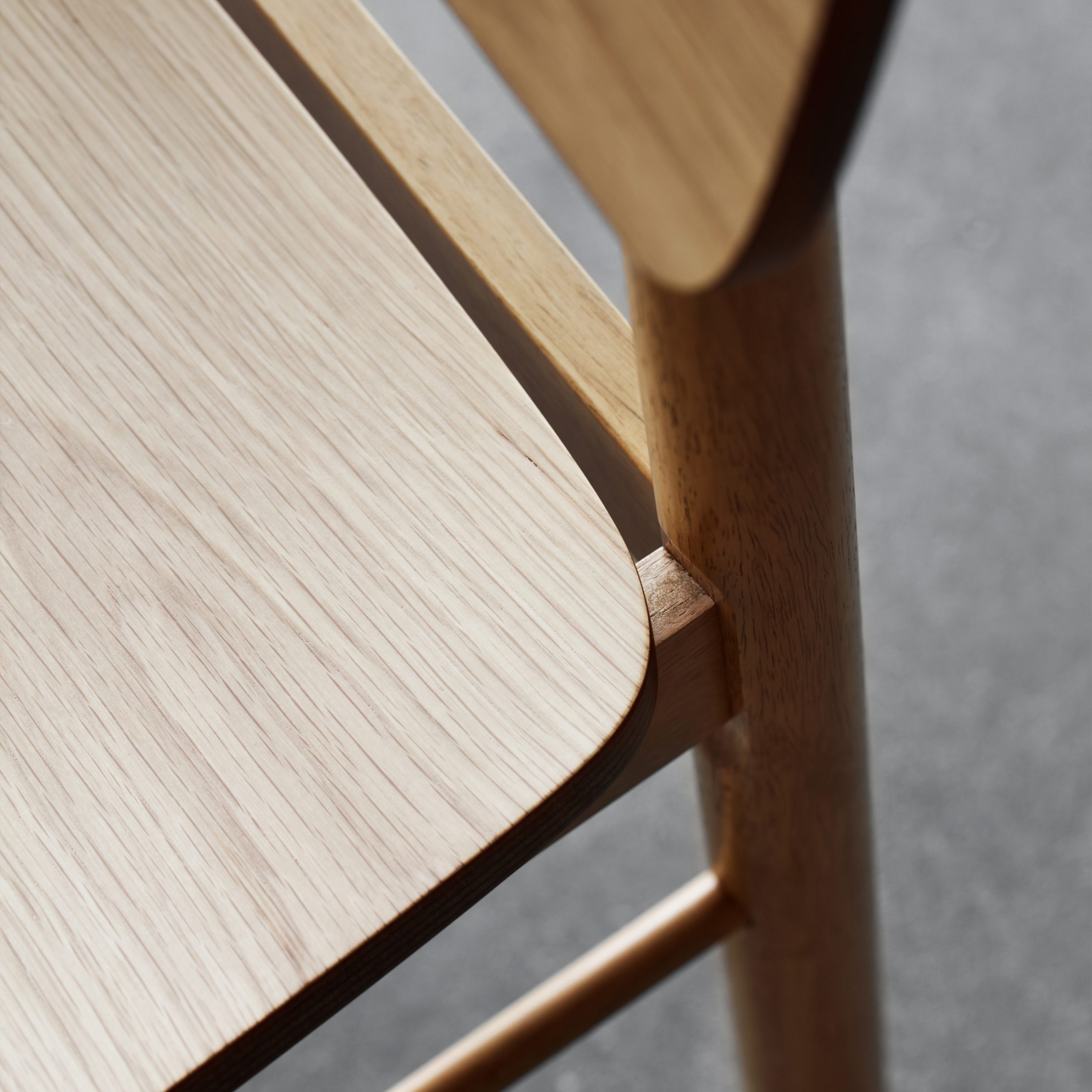 Barlow Bar Stool in Matt Oak Set of 2 - Image 5