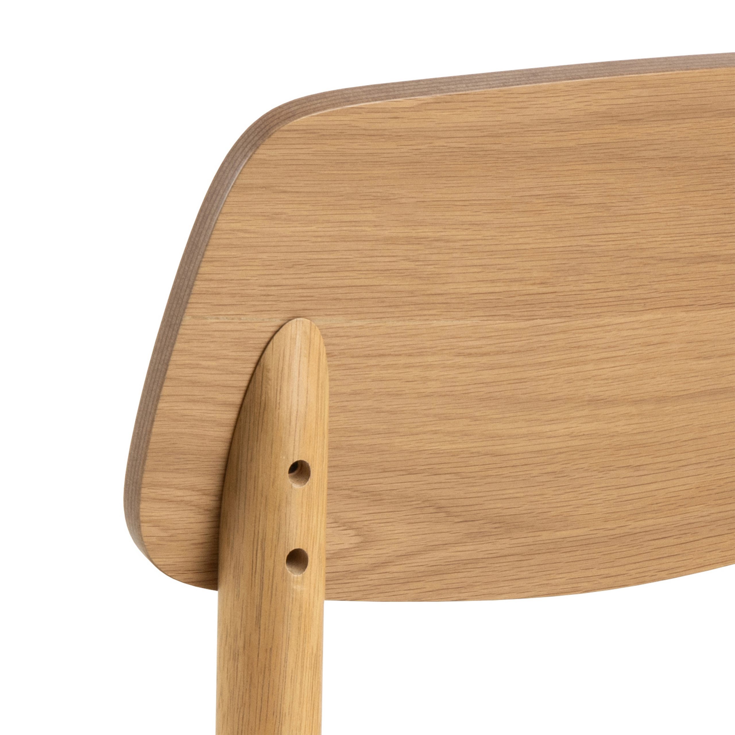 Barlow Bar Stool in Matt Oak Set of 2 - Image 6