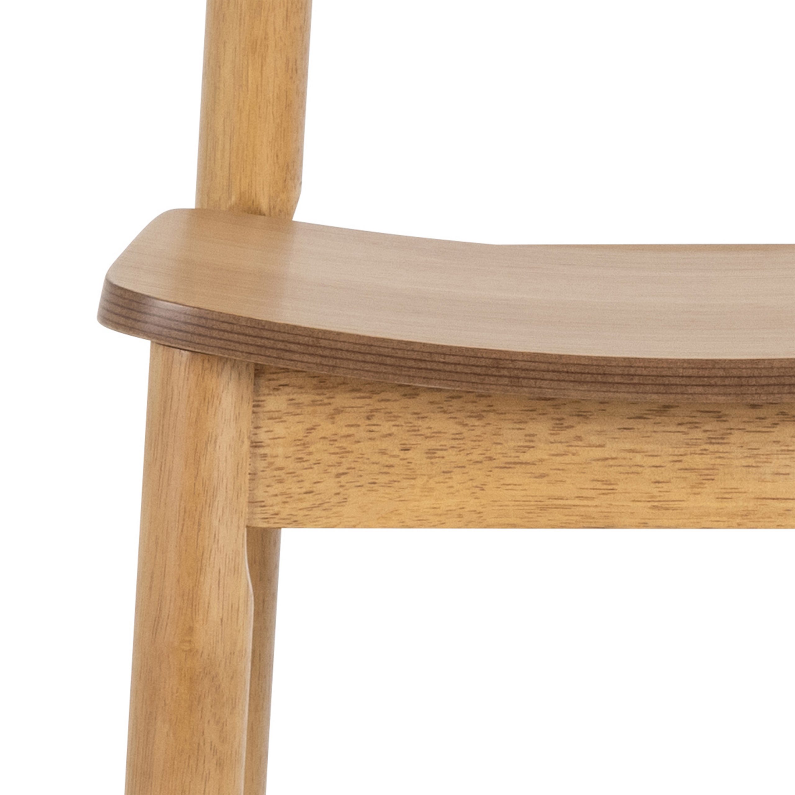 Barlow Bar Stool in Matt Oak Set of 2 - Image 7