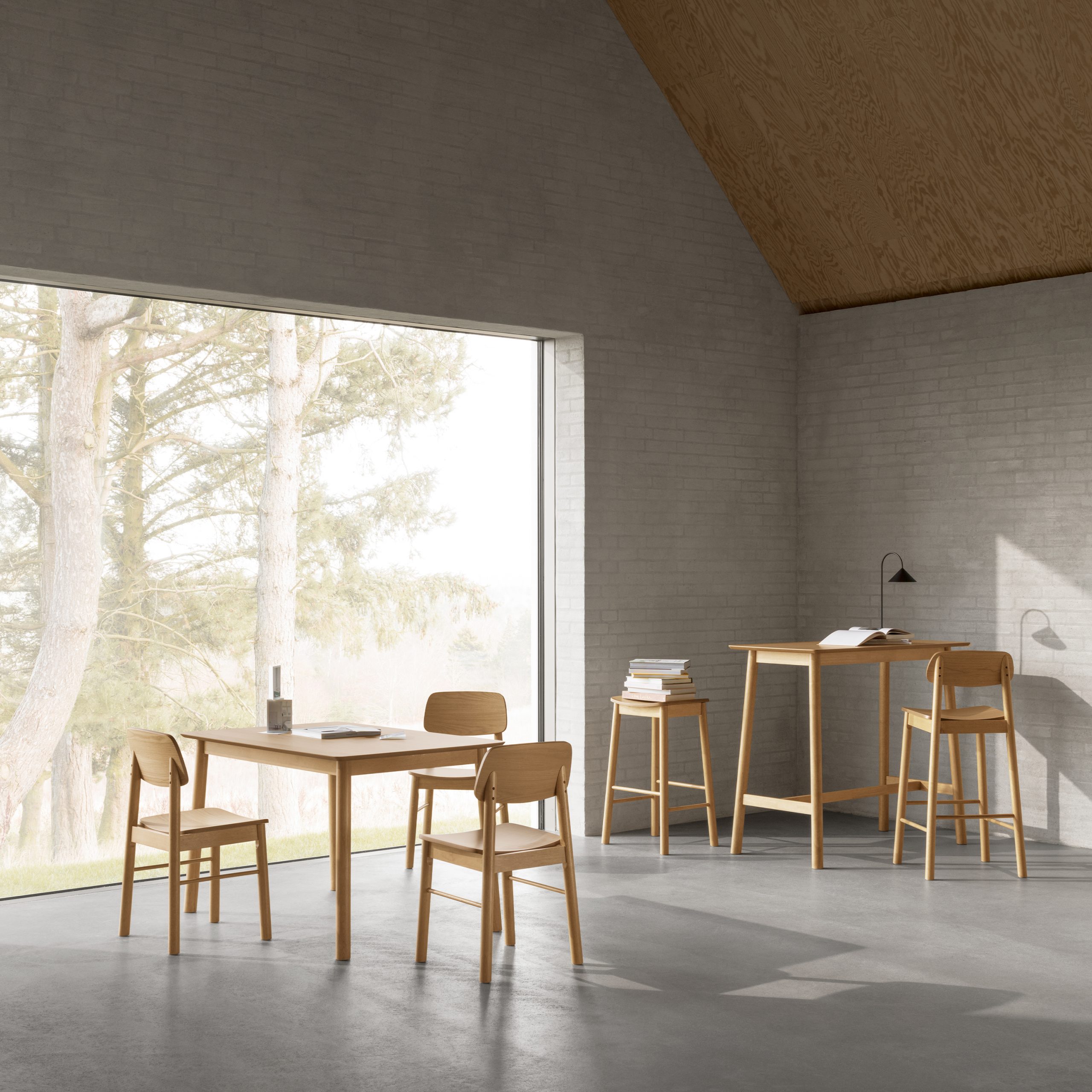Barlow Dining Chair in Matt Oak Set of 2 - Image 2
