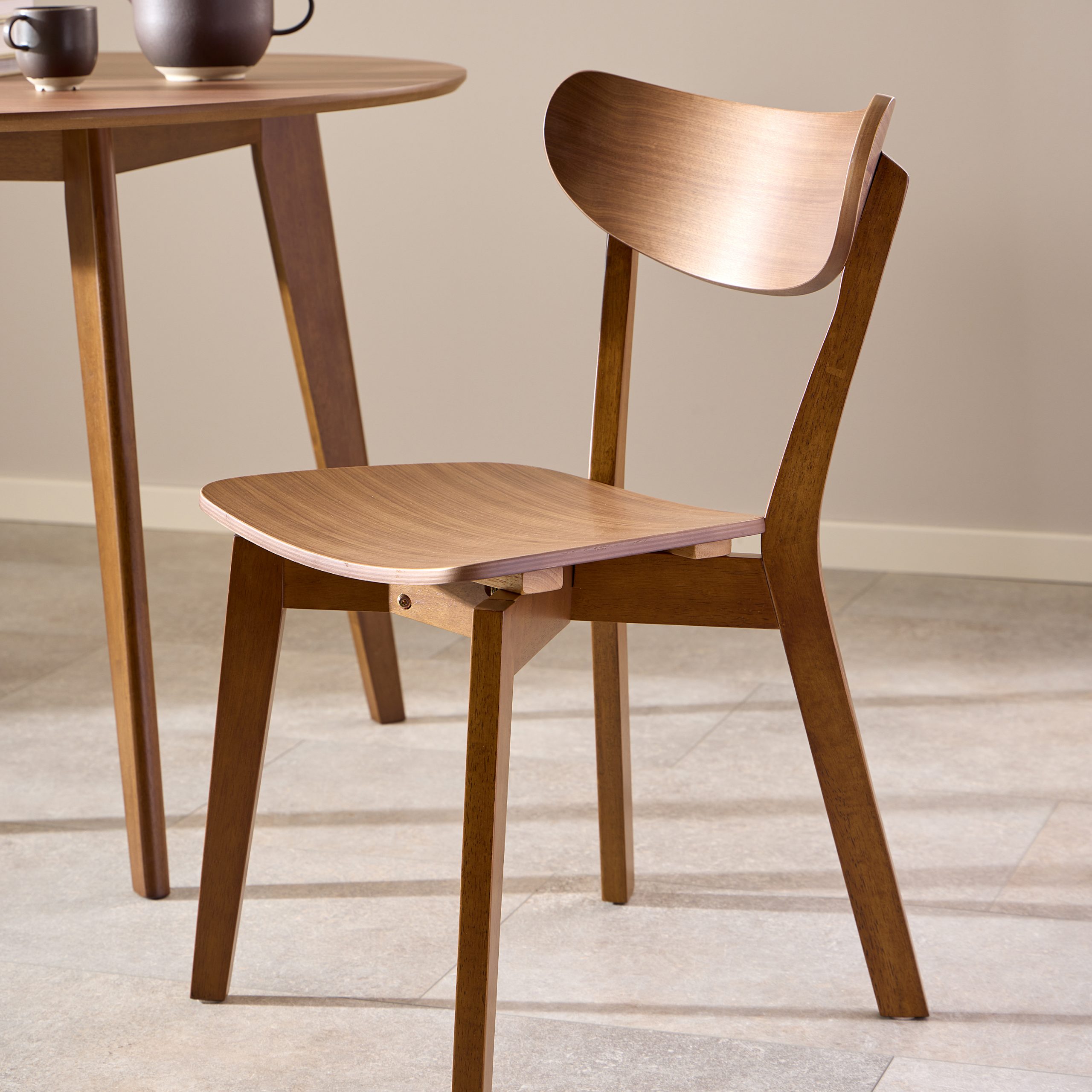 Roxby Dining Chairs in Walnut Set of 2 - Image 3