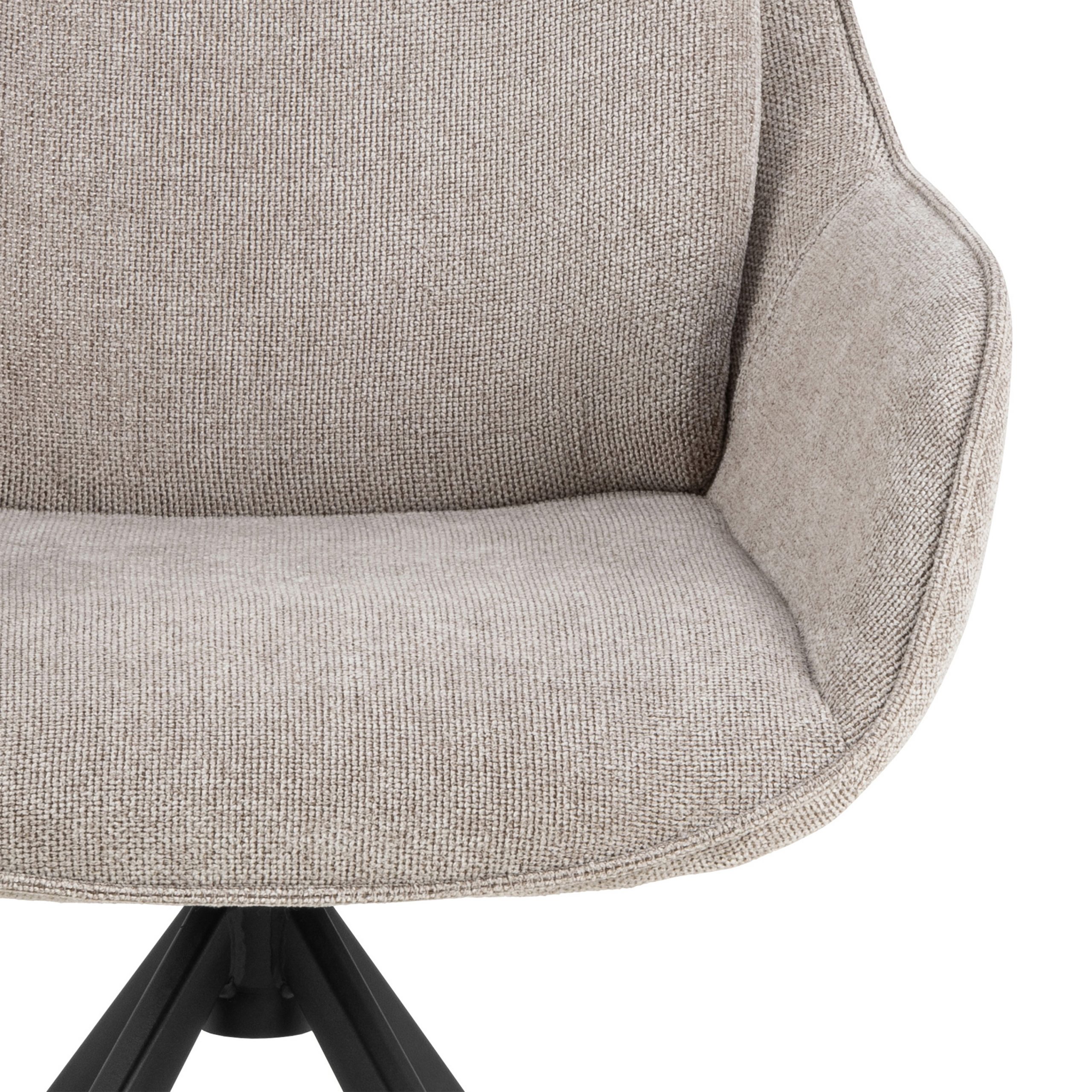Carrie Swivel Dining Chair in Sand Set of 2 - Image 3