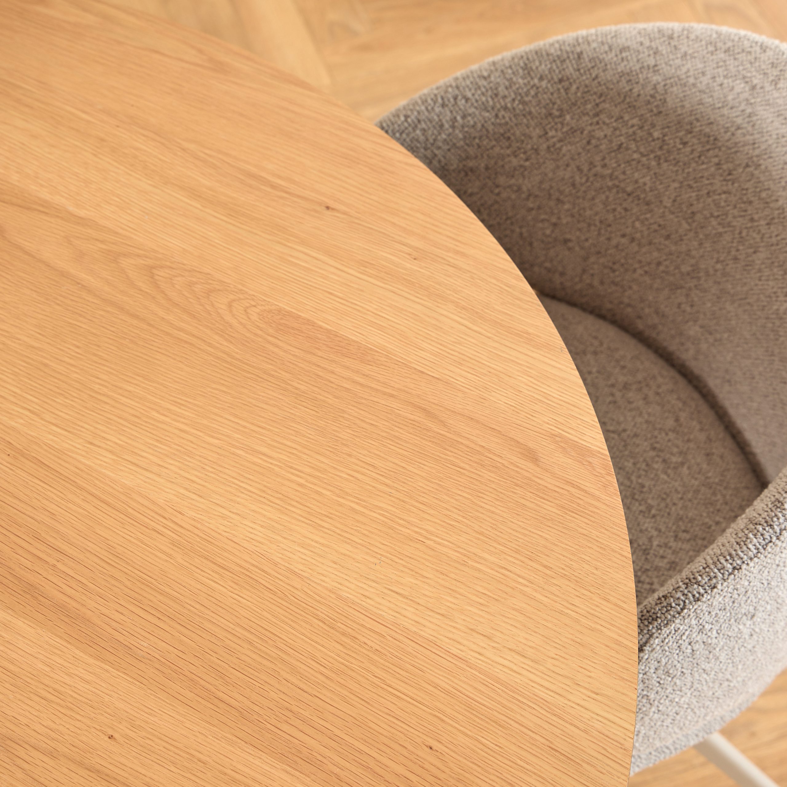 Ella Swivel Beige Dining Chair - Image 4